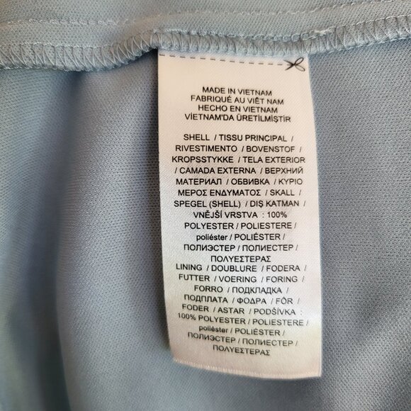 Ralph Lauren Paisley Print Black Label Ruffle Flutter Sleeve Dress Women 10 Blue - Picture 13 of 13